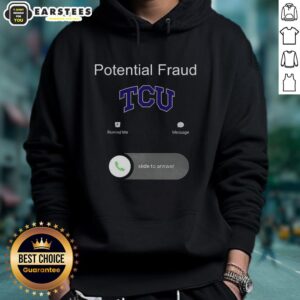 Alternative view of Funny TCU Potential Fraud T-Shirt