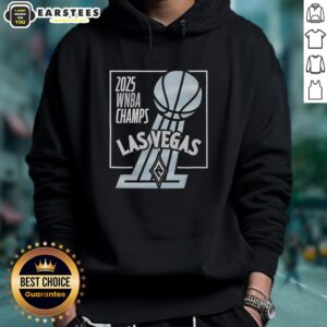 Alternative view of Official 2025 WNBA Champs Las Vegas Aces Trophy T-Shirt