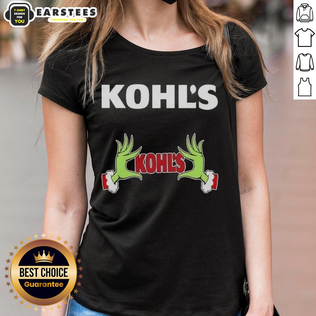 Premium Kohls X Grinch Hands Merry Christmas T-Shirt - Image 3