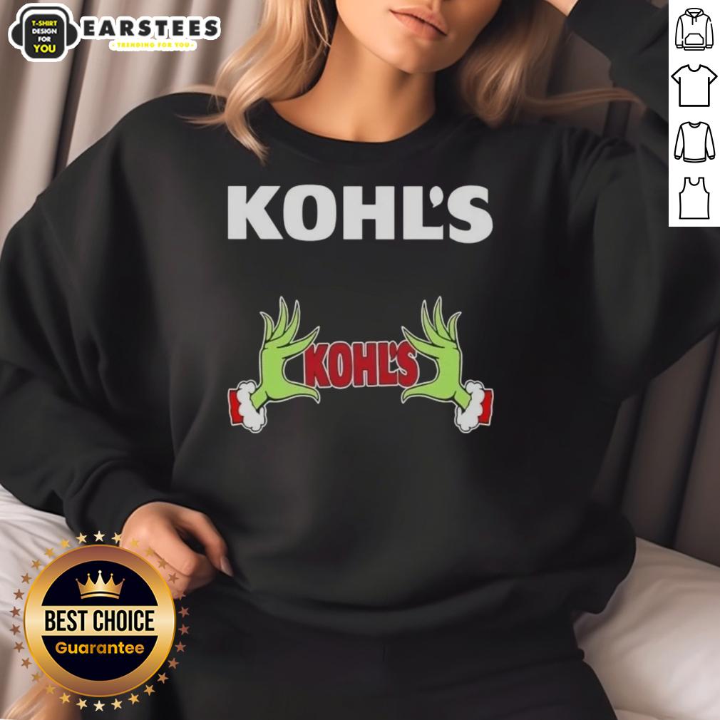 Premium Kohls X Grinch Hands Merry Christmas T-Shirt - Image 5