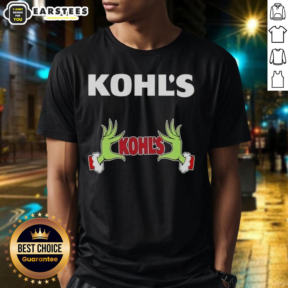 Premium Kohls X Grinch Hands Merry Christmas T-Shirt