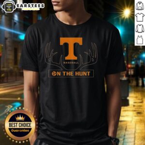 Premium Tennessee Volunteers Baseball On The Hunt Deer Antlers Logo T-Shirt