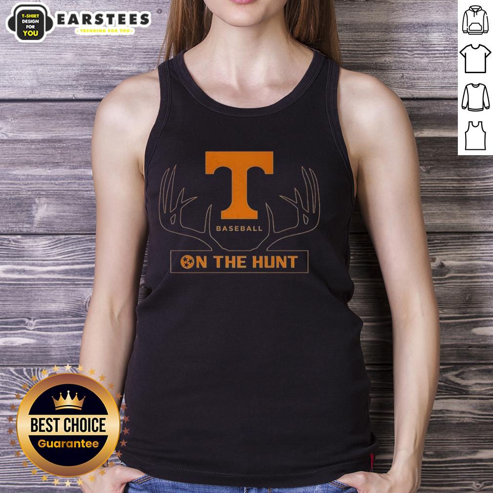 Premium Tennessee Volunteers Baseball On The Hunt Deer Antlers Logo T-Shirt - Image 4