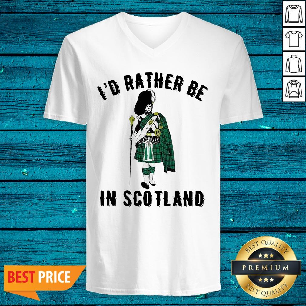 Nice I'd Rather Be In Scotland Shirt - Image 4