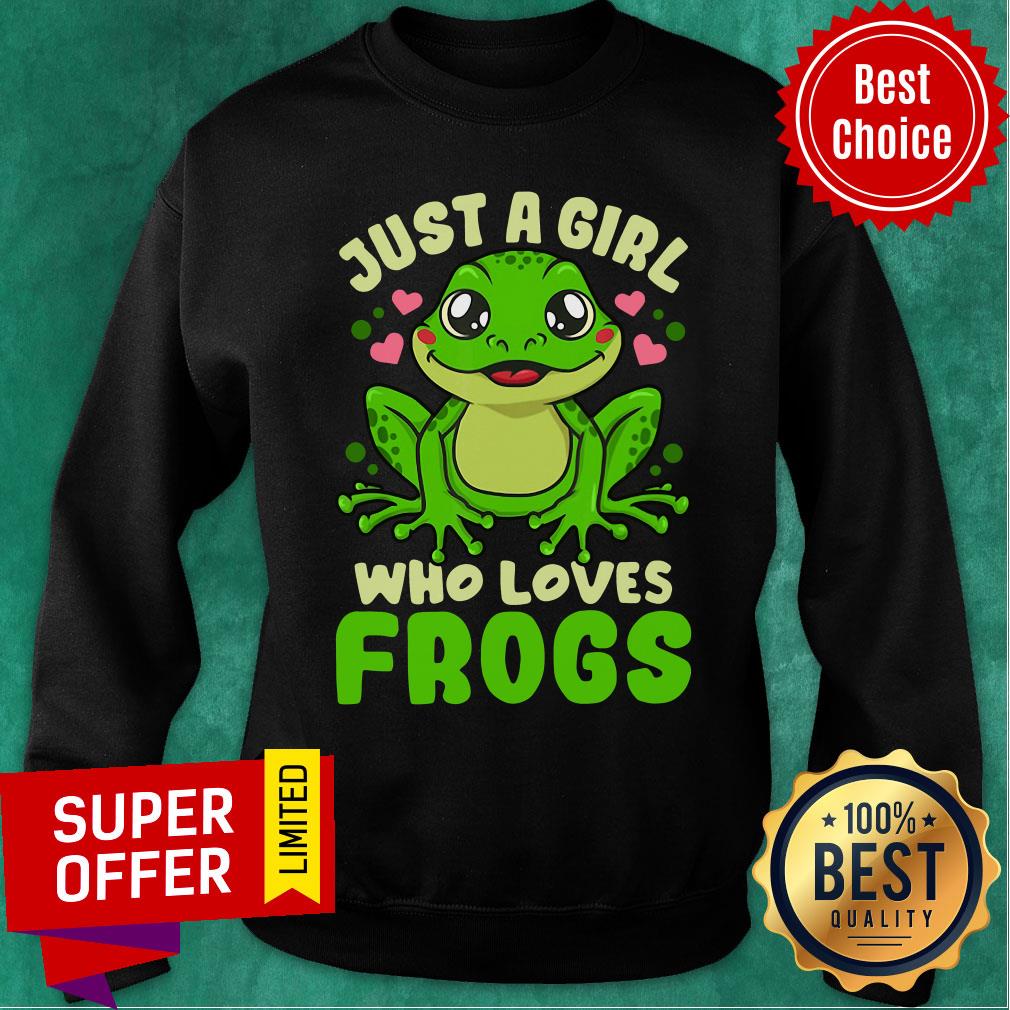Official Frog Just A Girl Who Loves Shirt - Image 4