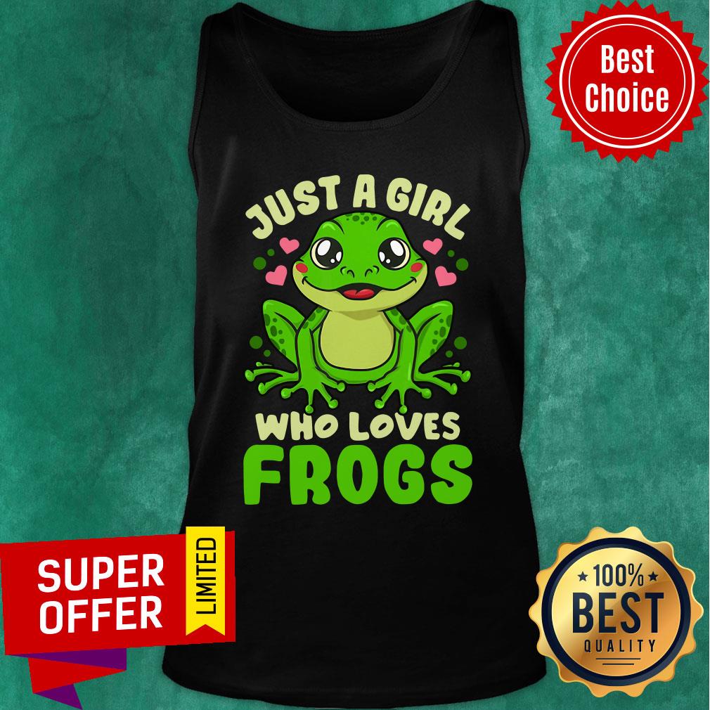 Official Frog Just A Girl Who Loves Shirt - Image 3