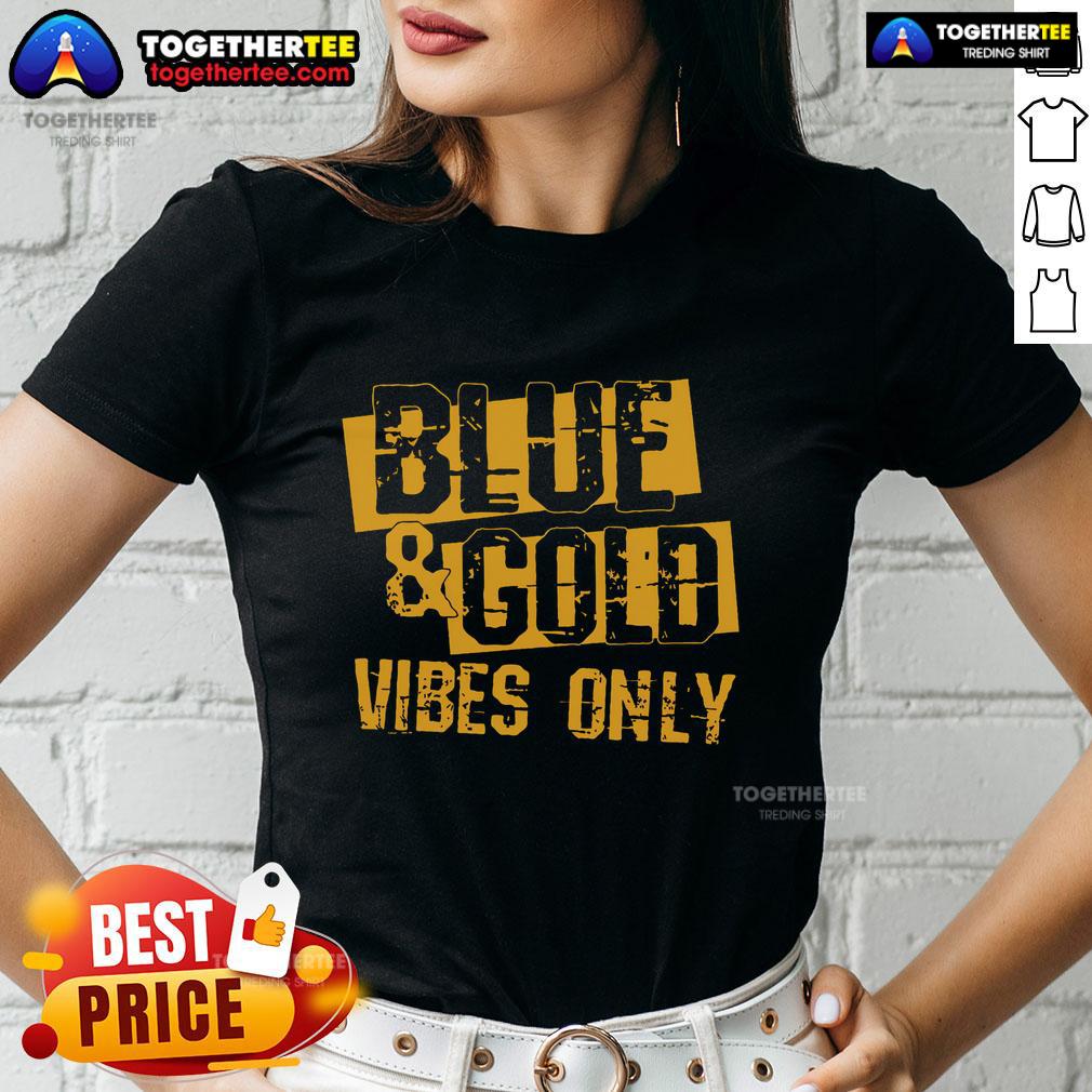 Premium Blue And Gold Game Day Group For High School Football T-Shirt - Image 3