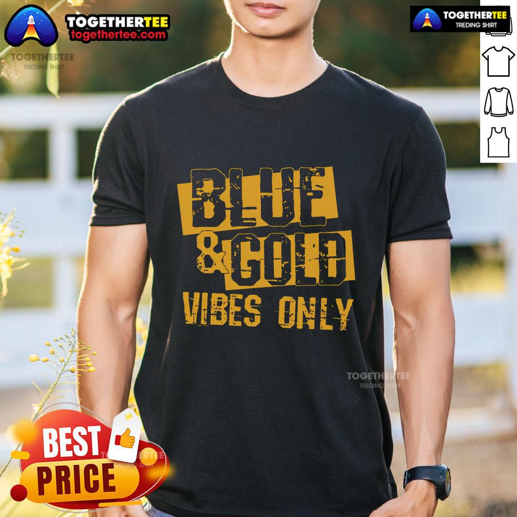 Premium Blue And Gold Game Day Group For High School Football T-Shirt