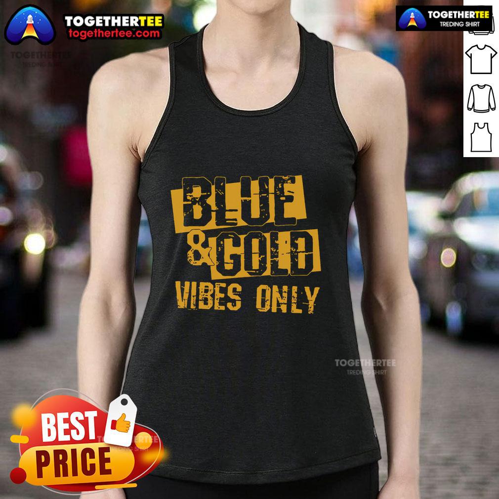 Premium Blue And Gold Game Day Group For High School Football T-Shirt - Image 4