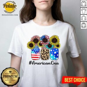 Alternative view of Flower American CNA 4th Of July Shirt