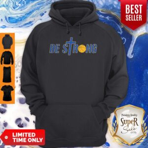 Alternative view of Be Strong Yellow Basketball Shirt