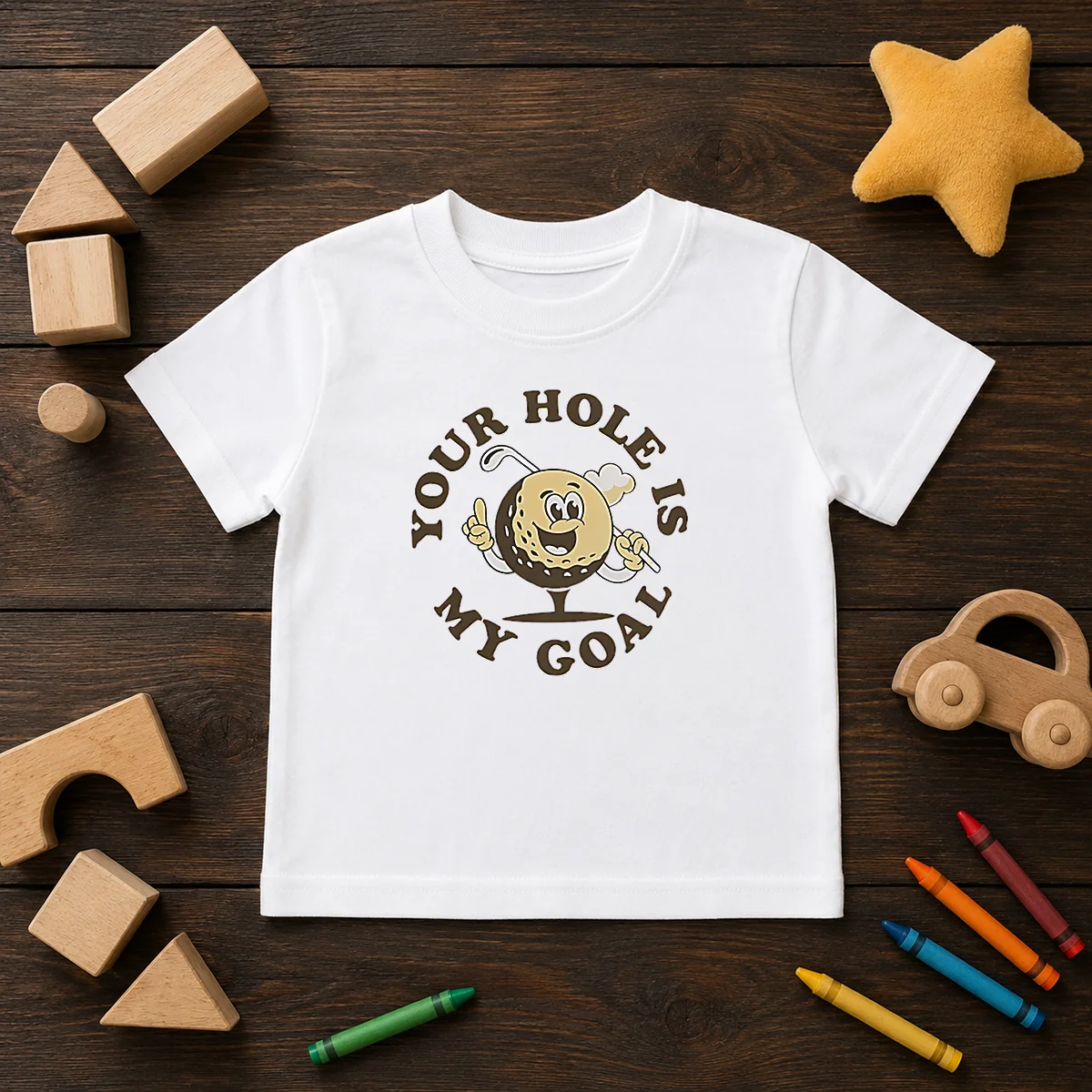 Pretty Your Hole Is My Goal Retro Golf Cartoon Shirt - Image 9