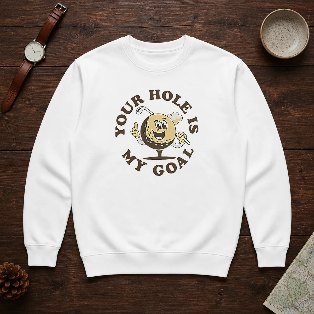 Pretty Your Hole Is My Goal Retro Golf Cartoon Shirt - Image 7