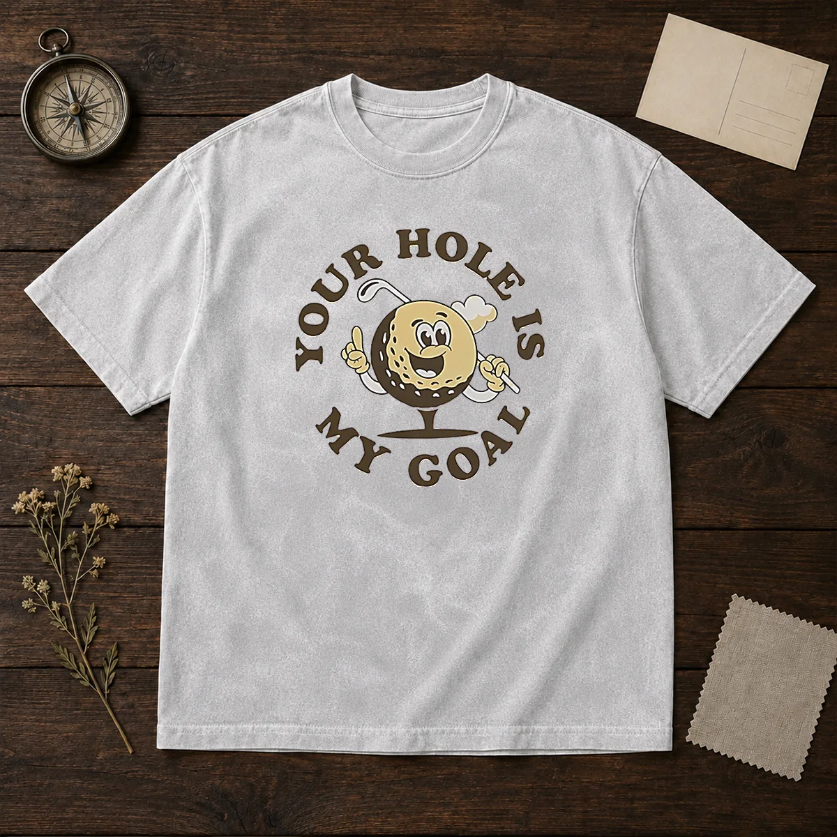 Pretty Your Hole Is My Goal Retro Golf Cartoon Shirt - Image 8