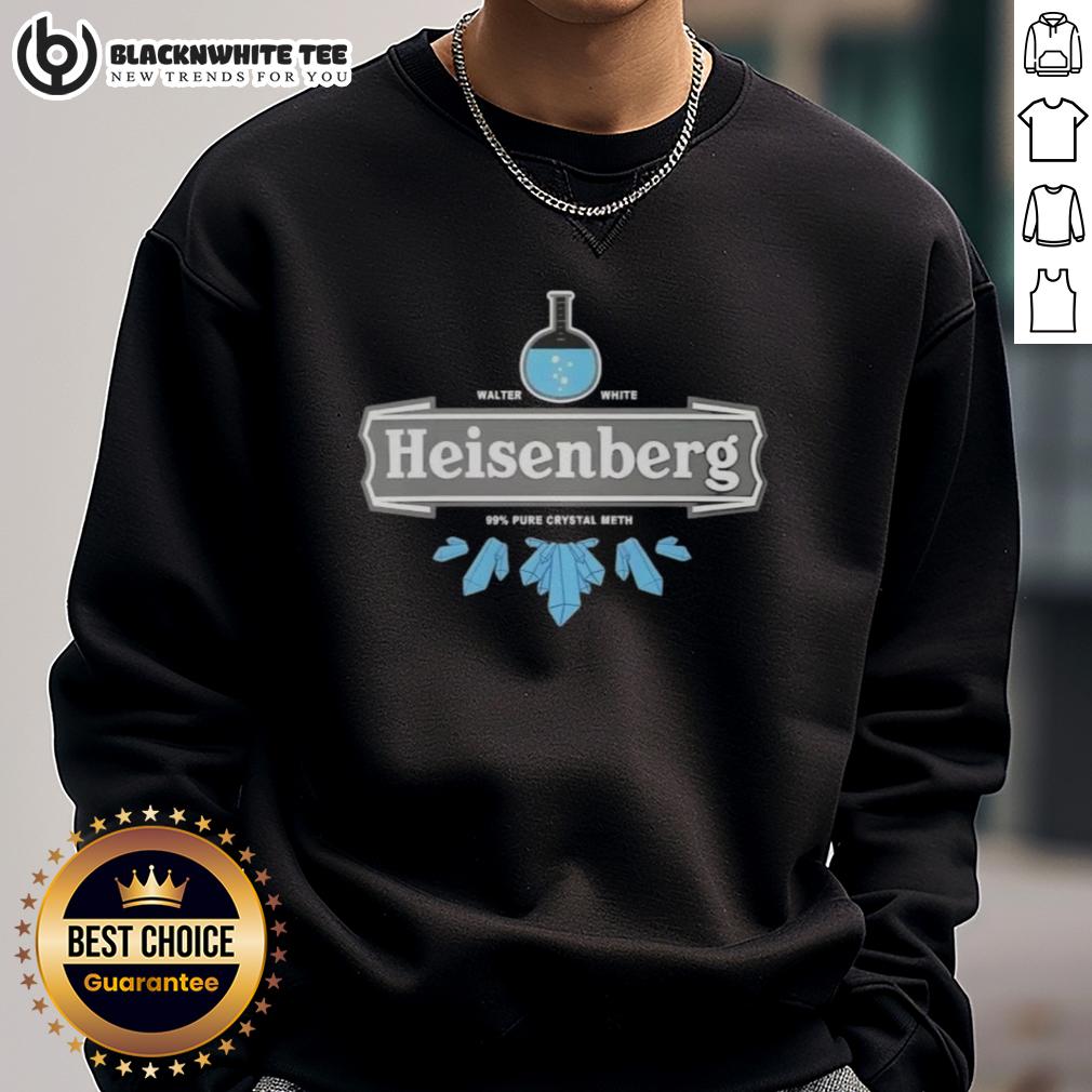 Awesome Walter White Heisenberg Chemistry 99% Pure Crystal Meth T-Shirt - Image 5