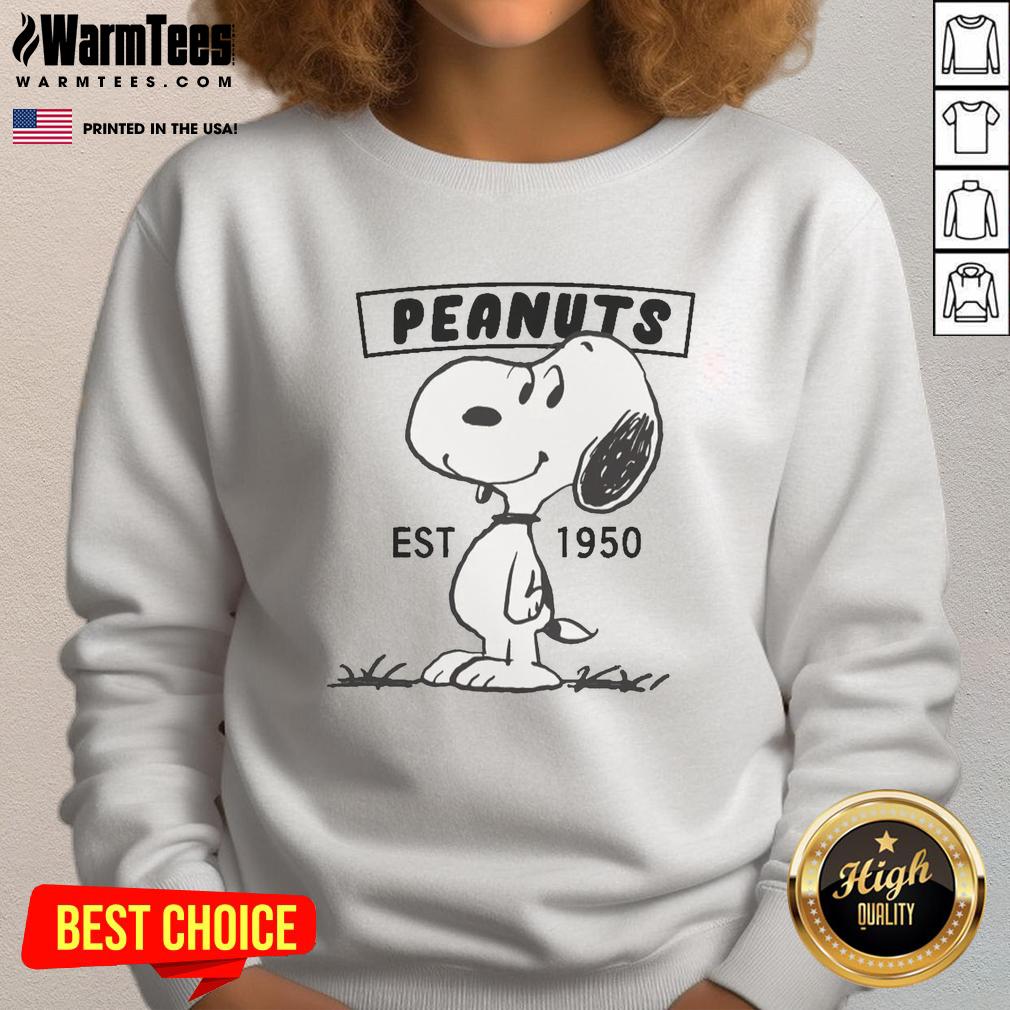 Cute Peanuts Snoopy Smile Est 1950 T-Shirt - Image 5