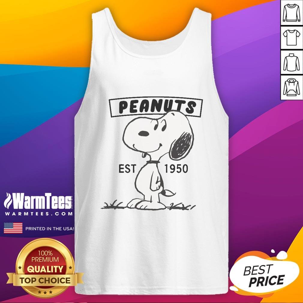 Cute Peanuts Snoopy Smile Est 1950 T-Shirt - Image 4
