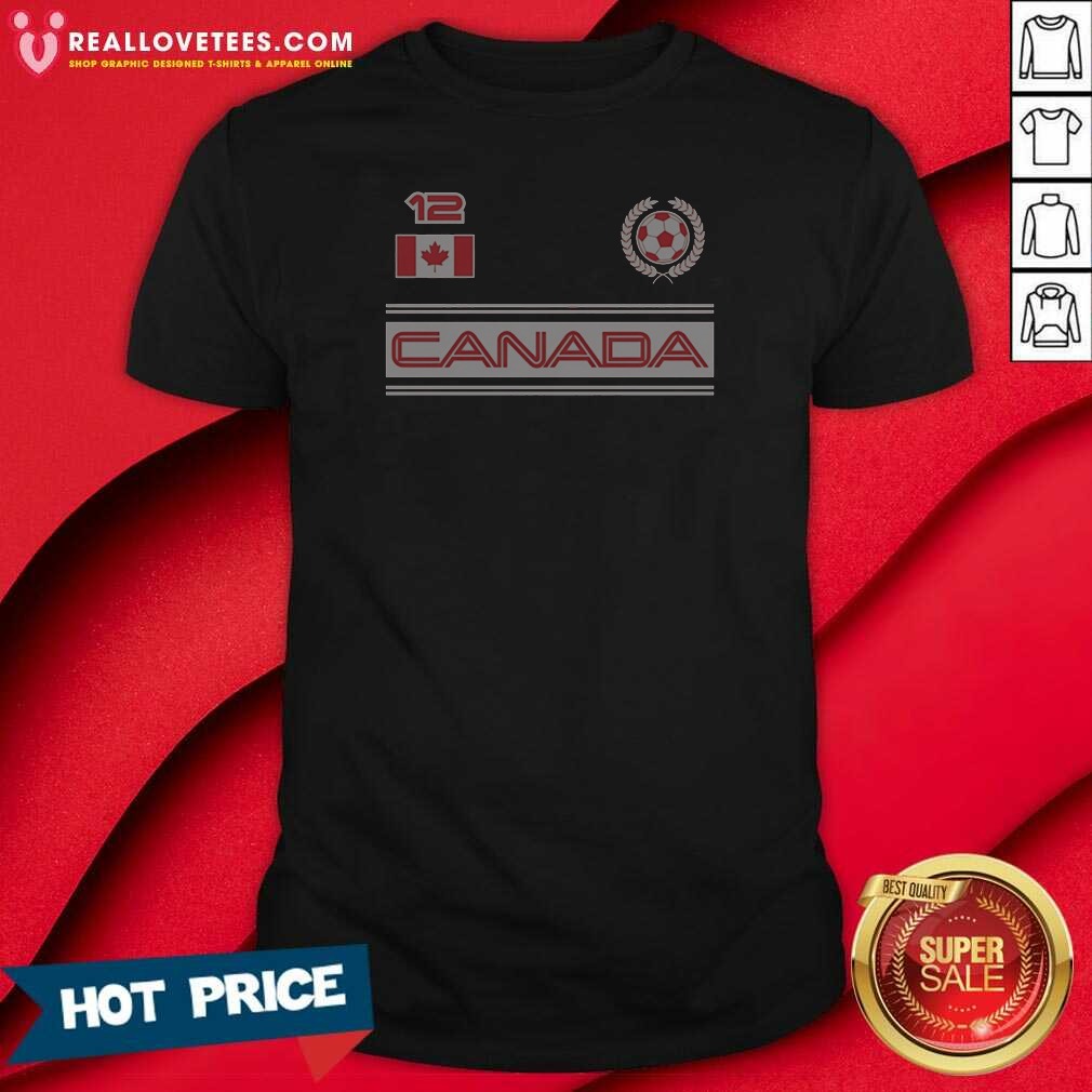 Nice Canada 12 Soccer Wreath Shirt