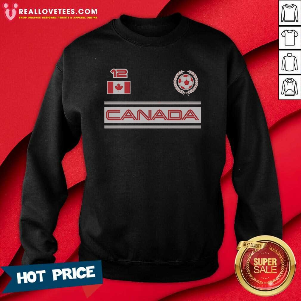 Nice Canada 12 Soccer Wreath Shirt - Image 3