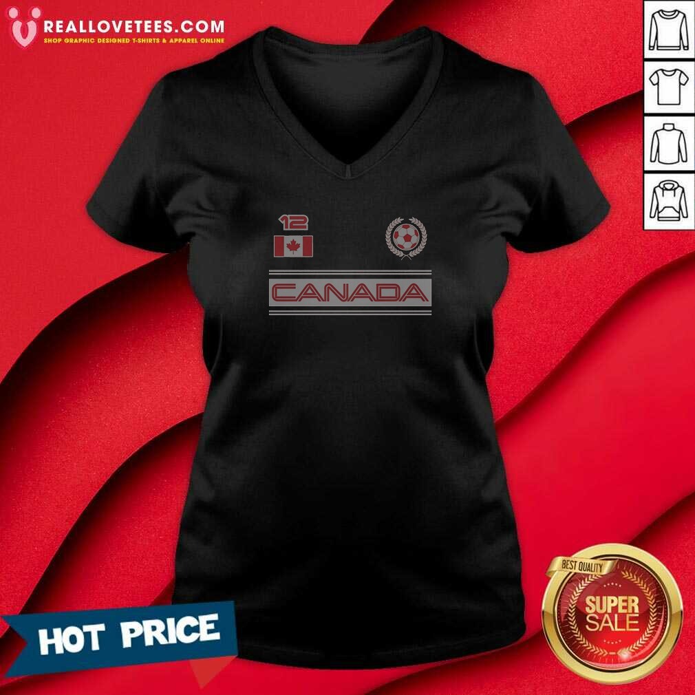 Nice Canada 12 Soccer Wreath Shirt - Image 5