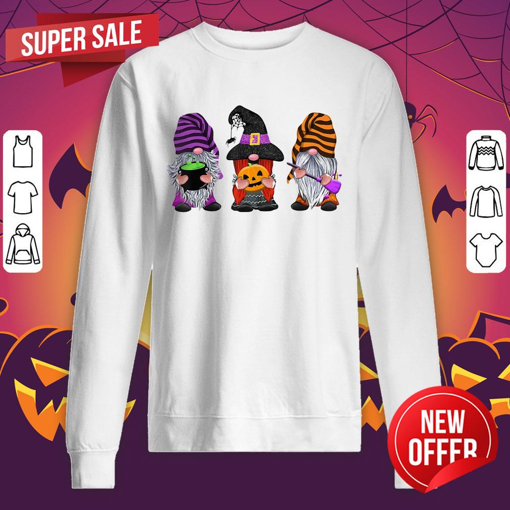 Nice Halloween Gnomes Autumn Pumpkin Fall Shirt - Image 2