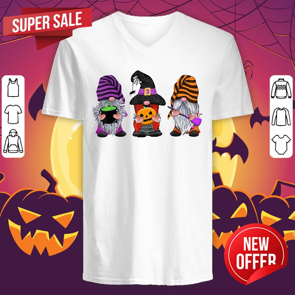 Nice Halloween Gnomes Autumn Pumpkin Fall Shirt - Image 4