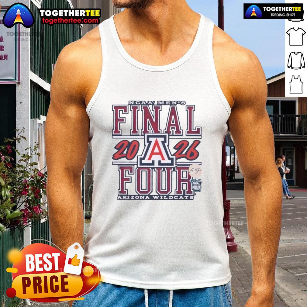 Official 2026 NCAA Men's Final Four Arizona Wildcats Basketball Graphic T-Shirt - Image 4