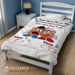 Alternative view of Official Perfect Pixar Toy Story Mr. Potato And Ms. Potato Blanket Fleece Customized Blanket