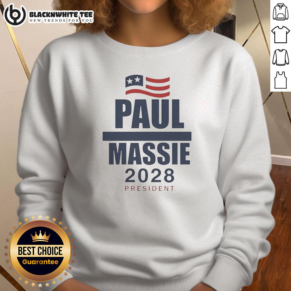 Good Paul Massie 2028 President Flag T-Shirt - Image 5