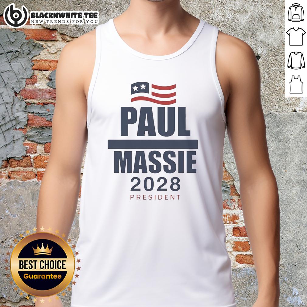 Good Paul Massie 2028 President Flag T-Shirt - Image 4