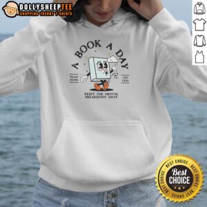 Alternative view of Top Bookish Mental Health Book A Day Retro Read More Book T-Shirt