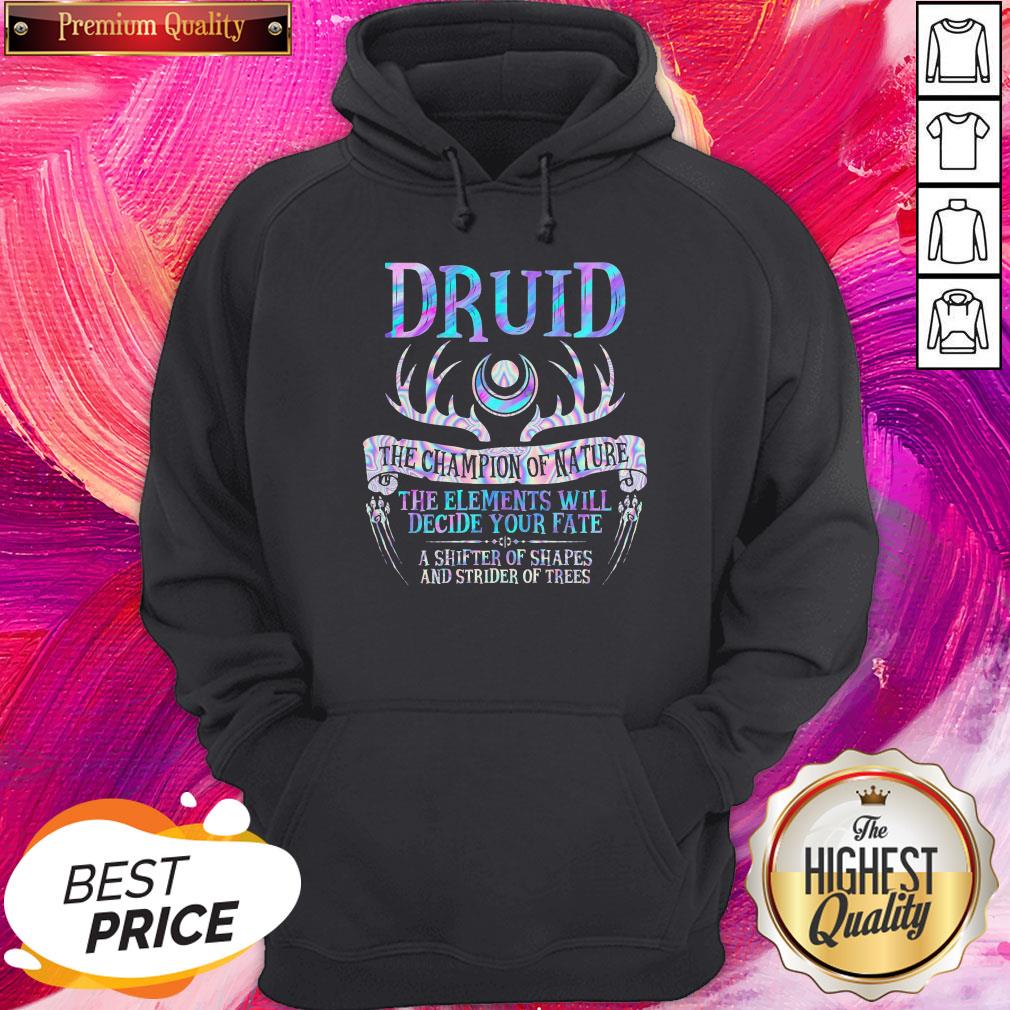 Druid The Champion Of Nature The Elements Will Decide Your Fate Shirt - Image 3