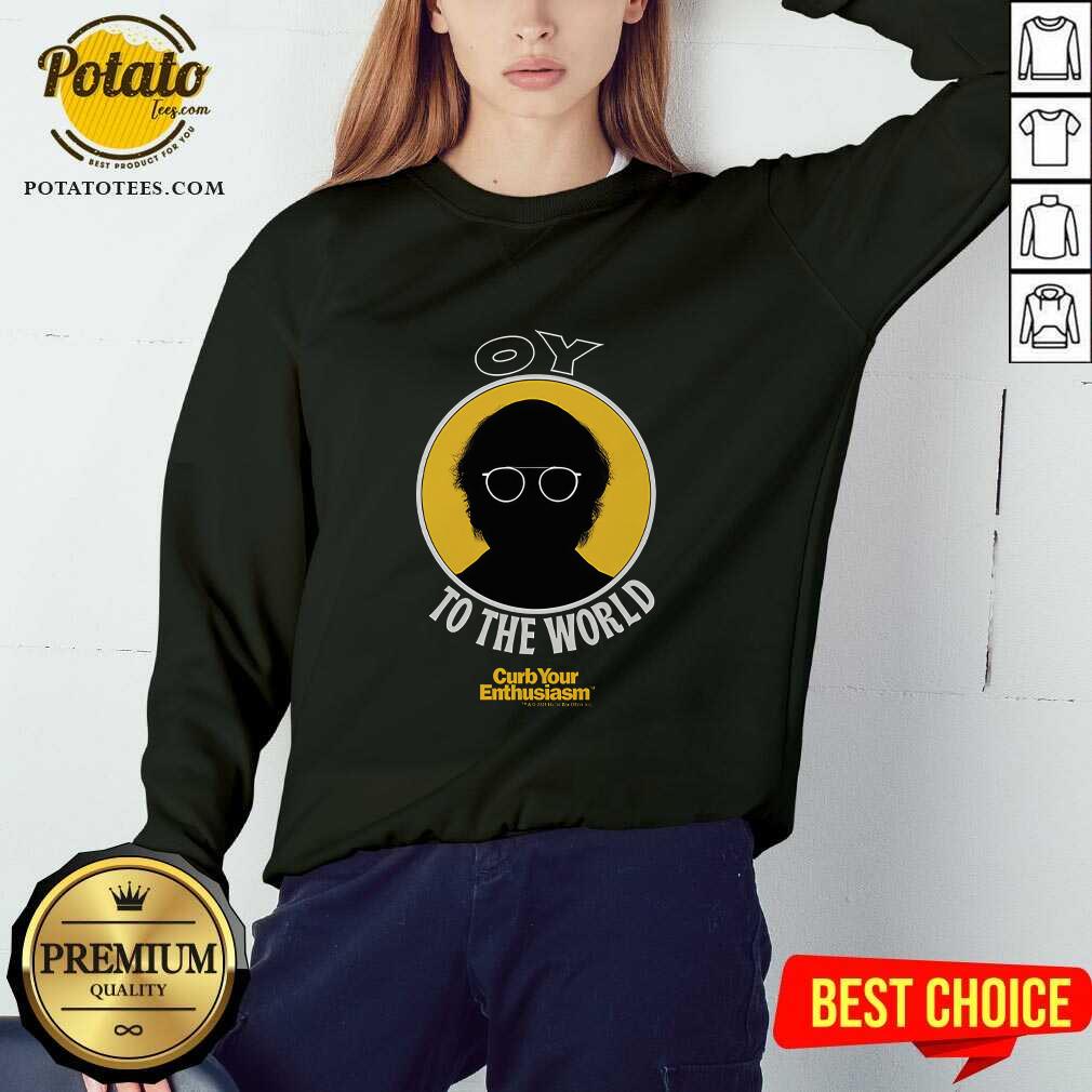 Curb Your Enthusiasm Oy To The World Holiday T-shirt - Image 4