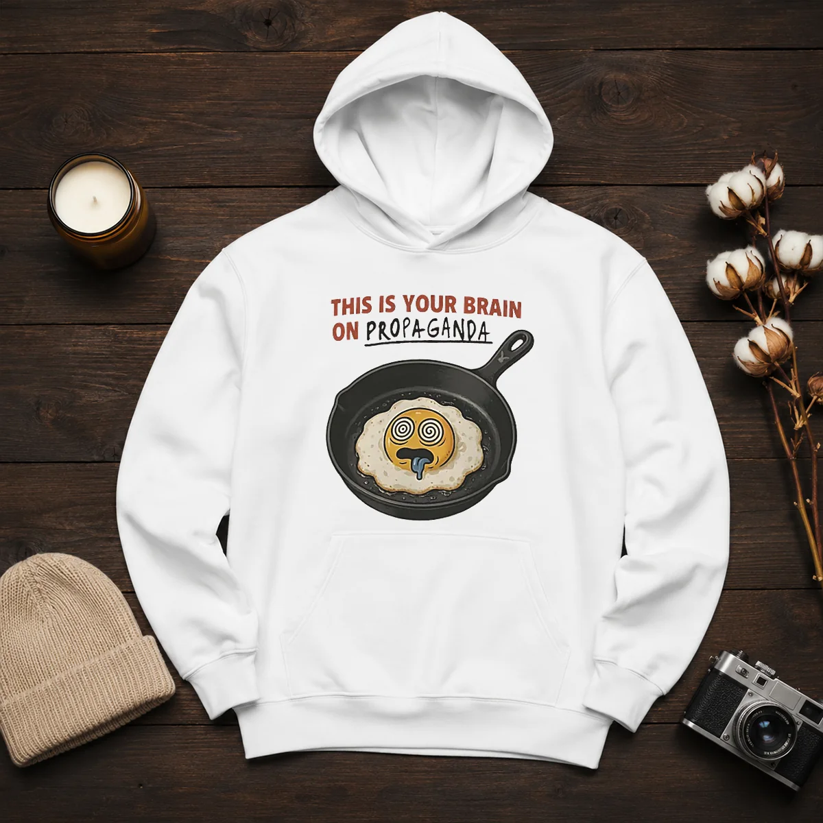 Nice Fried Egg This Is Your Brain On Propaganda Shirt - Image 6