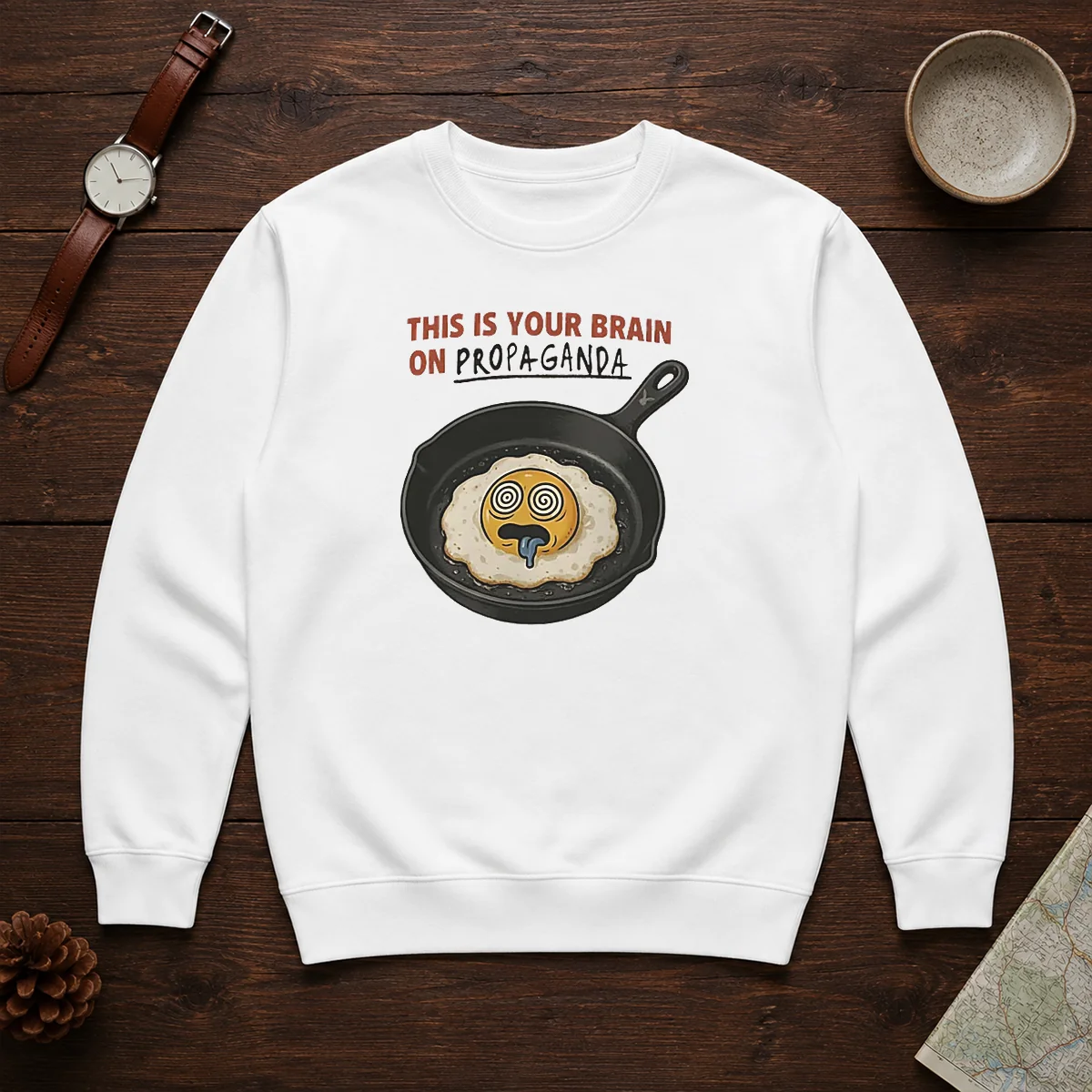 Nice Fried Egg This Is Your Brain On Propaganda Shirt - Image 7