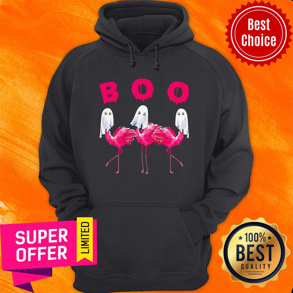 Official Boo Flamingo Halloween Shirt - Image 3