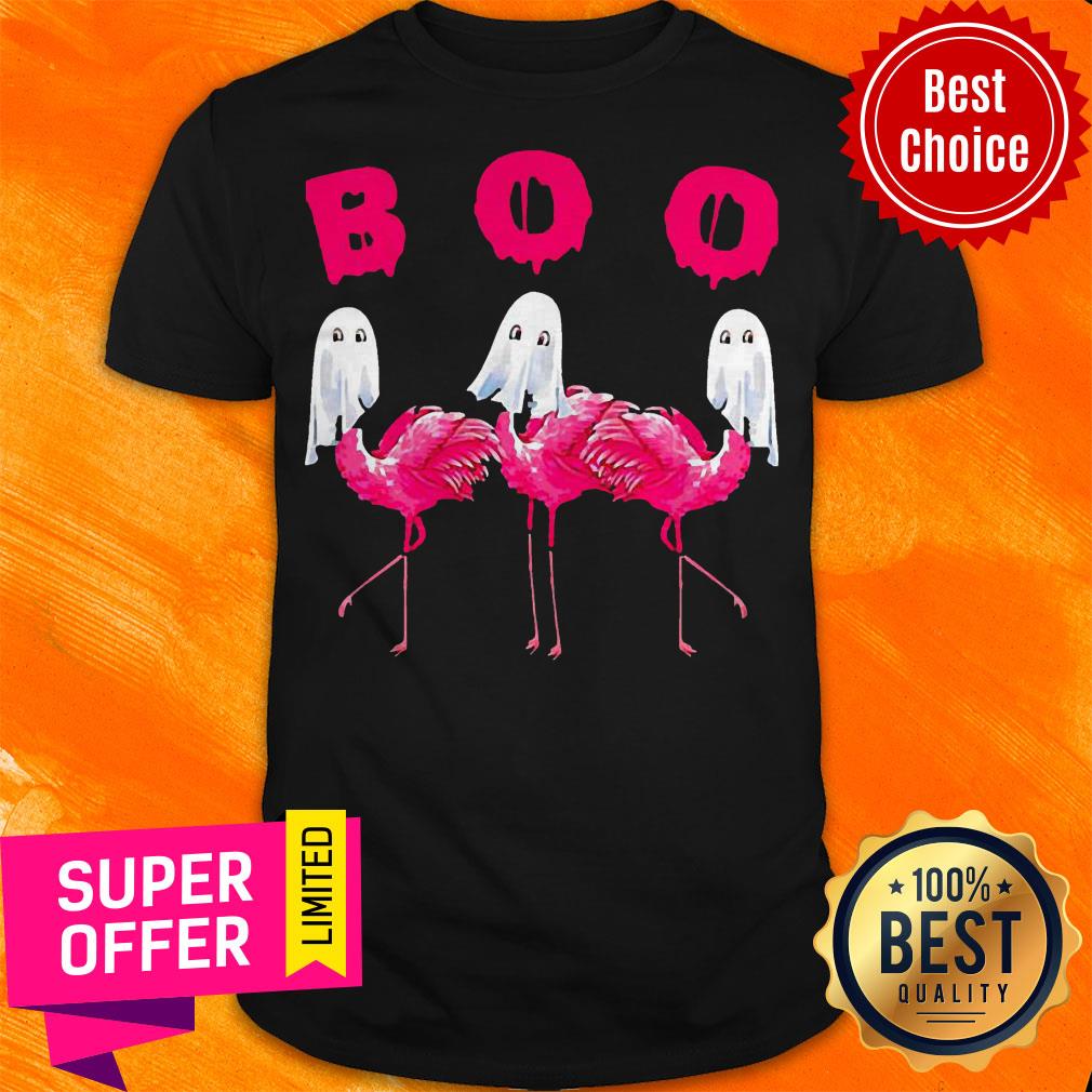 Official Boo Flamingo Halloween Shirt