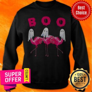 Alternative view of Official Boo Flamingo Halloween Shirt