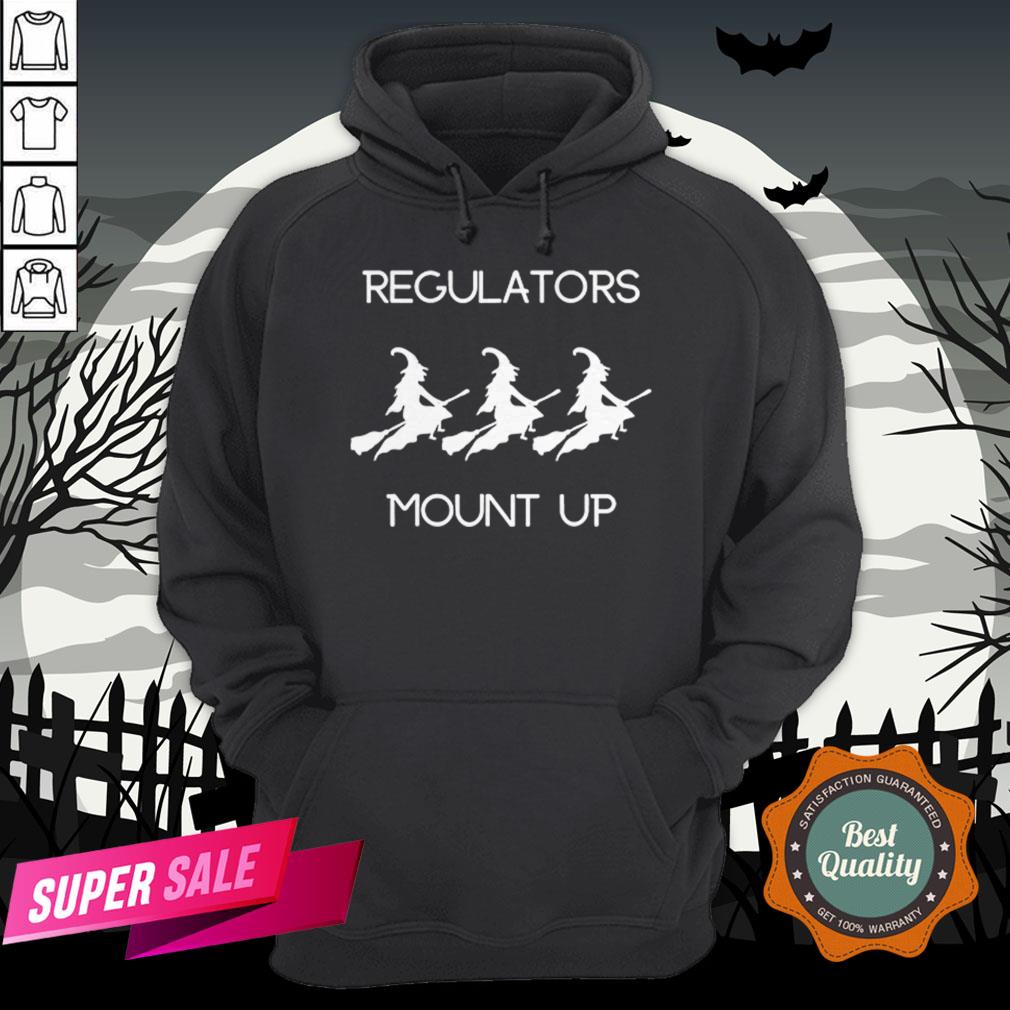 Funny Halloween Witch Regulators Mount Up Tee Shirt - Image 5