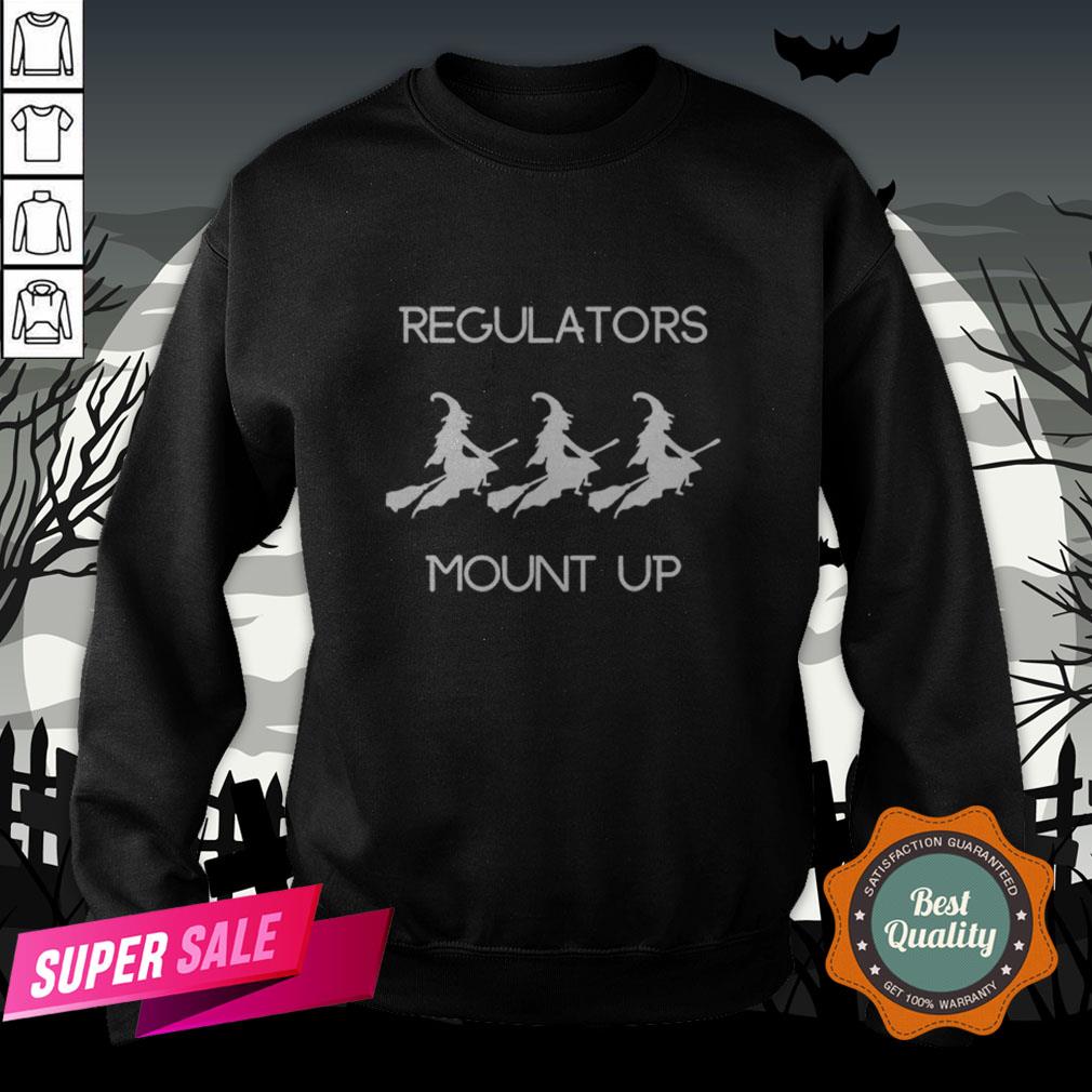 Funny Halloween Witch Regulators Mount Up Tee Shirt - Image 4