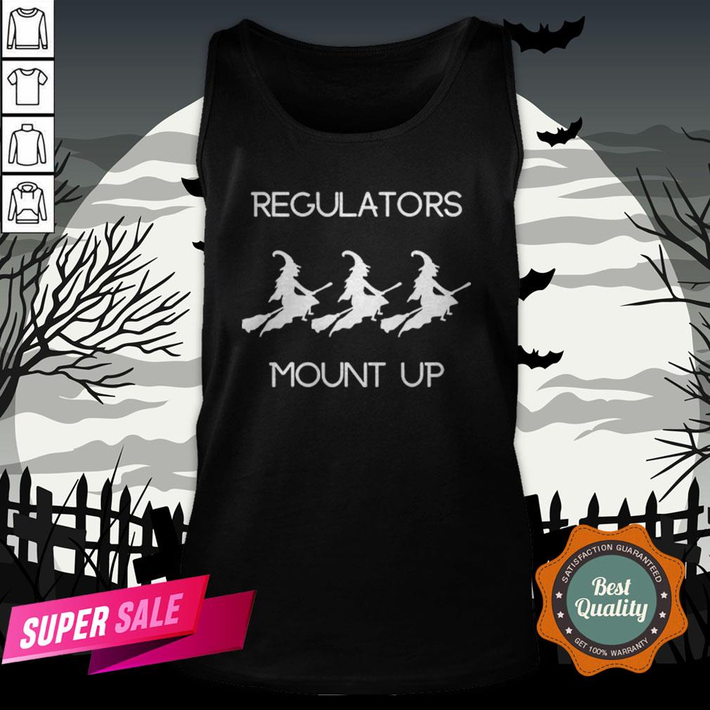 Funny Halloween Witch Regulators Mount Up Tee Shirt - Image 3