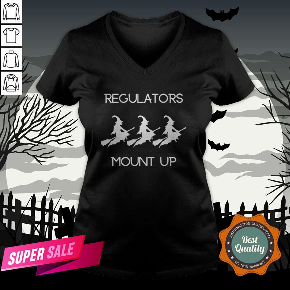 Funny Halloween Witch Regulators Mount Up Tee Shirt - Image 2