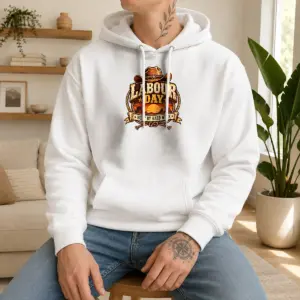 Alternative view of Pretty Labour Day Built By Hard Work Desert Sunset Cowboy Shirt