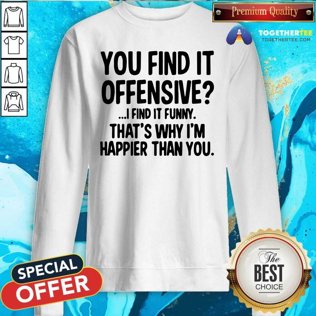 Official You Find It Offensive Shirt - Image 2
