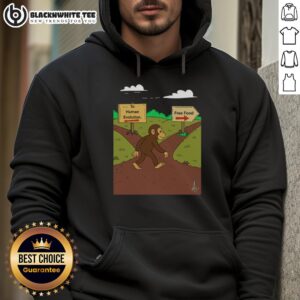 Alternative view of Awesome Monkey The Primal Choice Human Evolution vs Free Food T-Shirt