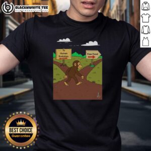 Awesome Monkey The Primal Choice Human Evolution vs Free Food T-Shirt