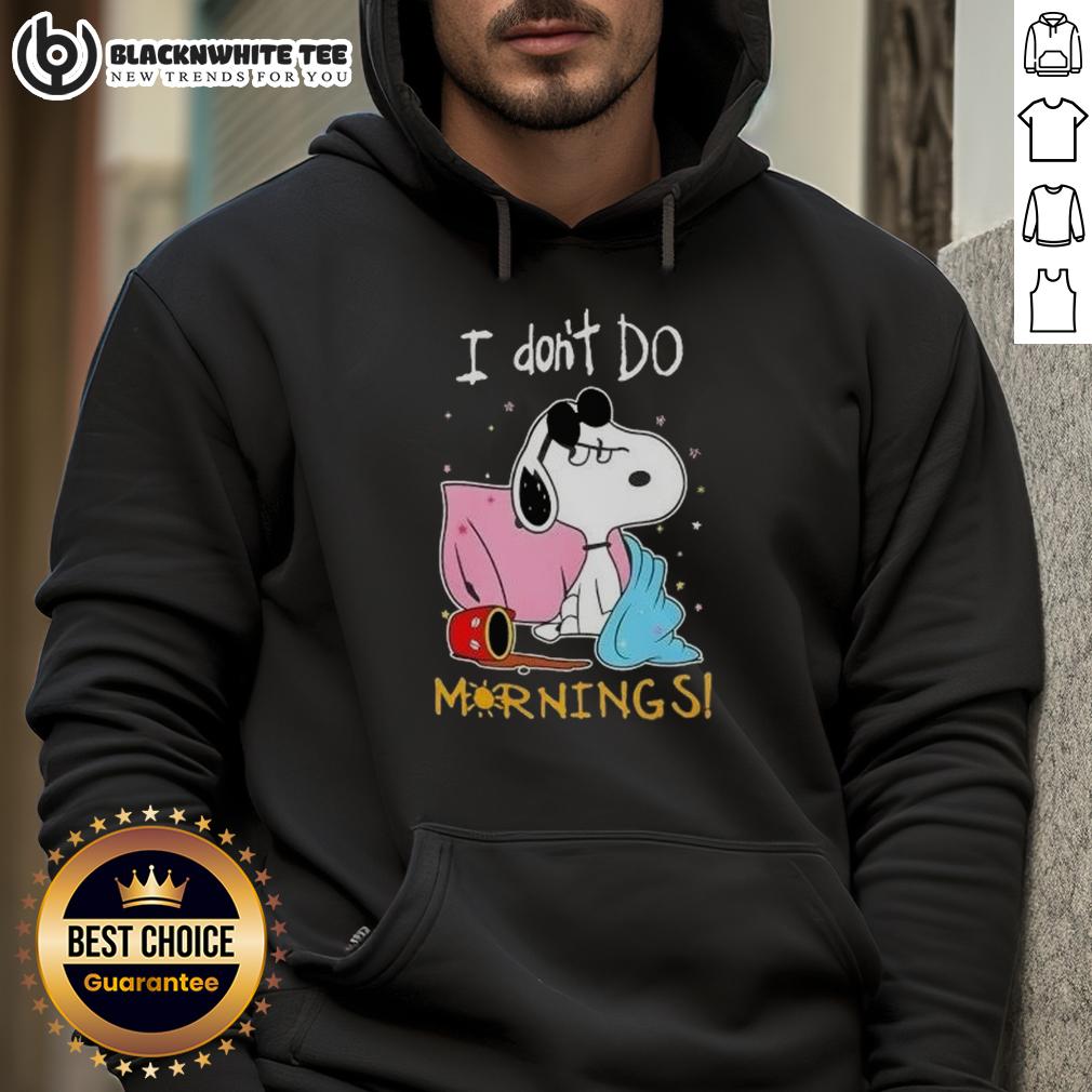 Awesome Snoopy I Don't Do Mornings T-Shirt - Image 2