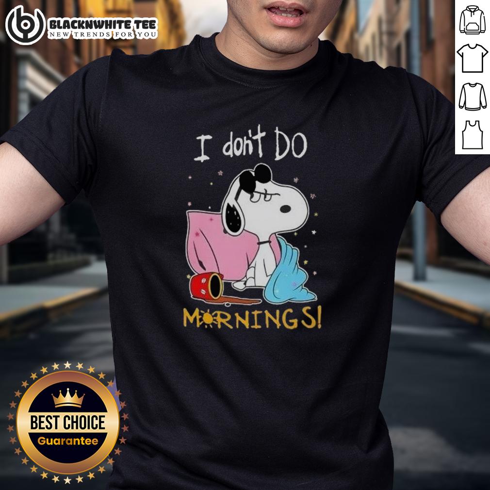 Awesome Snoopy I Don't Do Mornings T-Shirt