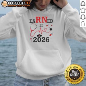 Alternative view of Premium Earned It RN Registered Nurse 2026 T-Shirt