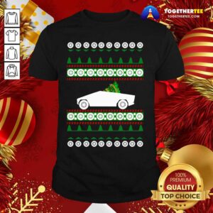 Premium CyberTruck Tesla Ugly Christmas Shirt